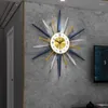 Wanduhren Gitterbeleuchtung Luxus Dekoration Uhr Wohnzimmer Home Kreative Kunst Moderne minimalistische Uhr