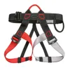 Climbing Ropes Safety Belt Halfbody Harness 1pcs 4 Color Adjustable Buckle Climb Rock Outdoor Polyester Tree Climbing Brand 231124