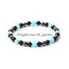 Bracelet 6mm Bracelet en pierre naturelle Oeil de tigre Triple protection Hématite et couples noirs Bracelets Drop Livraison Bijoux Brac Dhgarden Dh1Vp