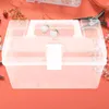 Sacchetti per gioielli Mini custodie per contenitori Piccolo coperchio per bidone Organizzatore in plastica Pp Contenitori portatili per studenti
