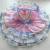 Vestidos de menina vestido infantil estilo lolita princesa manga curta meninas verão saia de algodão de boa qualidade