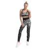 Pantalons deux pièces pour femmes Tenues de sport pour femmes Vêtements de sport Survêtements Dos nageur Coussinets amovibles Hauts de soutien-gorge Ensembles de course Leggings de fitness Costumes de gymnastique