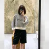 Kadın Sweaters Designer 2022 Yeni Sonbahar Çizgili Hoodies Uzun Kollu Gevşek Hoodie Sweatshirt Jumper Pamuk Tulma Boyut Boyutu Boyut qcaz