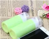 Makeup Tools Green Essence Pump Bottle White Head Plastic Airless flaskor för Lotion Shampoo Bath Cosmetic Packaging 100st