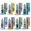 Original Randm Tornado 7000 Puffs engångsvapspenna elektroniska cigaretter 14 ml POD Mesh Coil 6 Glowing Colors Recheble 850mAh Battery 7K Puff Device