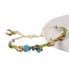 Länk armband kedja europeisk och amerikansk produkt mode trend personlighet blå blomma biet gren armband kvinnliga emalj smycken