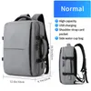 Backpack Expandable Large Capacity Travel Men 15.6 Inch Laptop USB Charging Multi-layer Space Male Bag Anti-thief Mochila