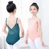 Abbigliamento da palcoscenico 4 colori Body da balletto Costumi da ballo per ragazze Body per bambini Tutu Ballerina Abbigliamento scintillante per ragazza