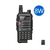 Walkie talkie baofeng uv-s9 plus powerf cb radio sändtagare 10w 50 km lång räckvidd bärbar för jakt skogsuppgradering 210817 droppe leverera dhocj