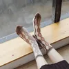 Femmes chaussettes japonais Kawaii dessin animé mignon été Ultra-mince verre Transparent soie Sexy dentelle respirant élastique longue