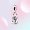 Ny ankomst 100 925 Sterling Silver Key Door Knob Dangle Charm Fit Original European Charm Armband Fashion Jewelry Accessories2254905