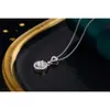 H F Original Natural Diamond 0.38ct Real Pure Gold 18k Heart Luxury Pendant For Necklace Jewelry Making 14k 9k Gold Custom