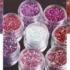 Nail Glitter Champagne Rose Flakes Mixed Hexagon Sequins Powder Fall Winter Mermaid Paillette Decorations LA1539-52