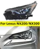 Zespół reflektorów dla Lexus NX200/NX300 20 14-20 20 Reflektor LED Turn Signal Signal BIFOCAL LIVER LIVE Lights Upgrade