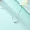 Chains Ins Cold Wind Light Luxury Simulation Diamond Necklace Female Simple All-match Niche Five Heart-shaped Row Of Diamonds