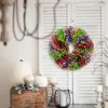 Fleurs décoratives Guirlande Artificielle Printemps Babysbreath Guirlande Fournitures pour la Maison Coloré Petit Non-Flétrir Rond DIY En Plastique Mur Porte Accrocher