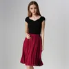 Rokken anasunmoon dames chiffon geplooid vintage hoge taille tutu dames saia midi rokken zomerstijl jupe femme 230424