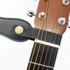 アコースティックエレクトリッククラシックギターベース用のレザーギターストラップホルダーボタンセーフロックロック