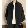 Camicie casual da uomo Camicia con bottoni Pan stile cinese Abito da uomo a maniche lunghe Hanfu Tang con cappotto Yoshi apertura Yamamoto