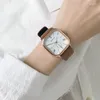 Montres-bracelets de marque de mode pour femmes, montre de luxe en cuir pour dames, montre-bracelet à Quartz, cadeaux pour jeunes étudiants, goutte