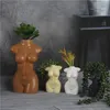 ミニボディアートデザイン花瓶の植木鉢カーダシアンセクシーセラミッククリエイティブチェストバスト彫像植栽家装飾デスク装飾21031281D