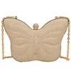 Bolsas de noche Linda mariposa pequeña PVC Hombro Crossbody para mujeres Hit Bolsos de fiesta de lujo y monederos Embrague femenino 231123