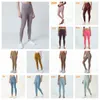 LL Leggings de yoga suaves para todo el día con costura frontal - Pantalones activos de entrenamiento suaves y mantecosos Leggings 7/8 para mujer