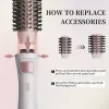 Hot Air Comb Hair Strainener Hair Curler Multifunktionell hemvård Stylist 2-i-1 Finns i lager för att stödja anpassning LL
