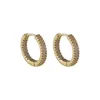 Hoop Earrings & Huggie XAOBOACC Gold Ear Bone Clip For Women Korean Fashion Mini Micro Inlaid Jewelry Wholesale