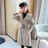 Coat Girls British Trench Windbreaker 2023 Teach Kids Long Tone Long Spring Autumn Autumn Fantas