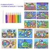 Jogos de festa artesanato pintura de areia crianças coloridas meninos e meninas bebê artesanal diy produção raspagem conjunto de arte brinquedos 231124