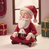 Рождественские украшения Санта-Клаус Смола Классическая кукла Санта-Клауса с бородой Шляпа Рождественская фигурка для оконной комнаты Столешница Центральные детали Дисплей Опора 231123