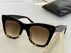 Fashion Cat Eye Sunglasses for Women Black Brown Tortoise Gradient Square Design UV Protecton with Box L89C