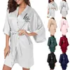 Dames Nachtkleding Dames Pyjama Vest Met Riem Badjas Kleding Satijn Nachtjapon Dame Kunstzijde Zacht Comfortabel Homewear