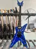 مخصص عميد Dimebag Darrell الجيتار الكهربائي هتائم الغيتار الكهربائي مخصص باللون الأزرق