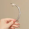 Hair Clips Chinese Style Retro Moon Pearl Sticks Hairpin Trendy Personality Female First Quarter Updo Metal Accessories