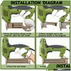 Andra elverktyg Raitool220v 1800W Electric Staple Straight Nail Gun 10-30mm Special Use 30 Min Woodworking Tool221W Drop Delivery Hom Dhkma