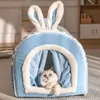 Canis Pens Pet Dog Bed Cozy Cat Mat Removível Lavável Pet Cat Dog House Nest Quente Inverno Deep Sleep Tent para Pequenos Médios Grandes Cães de Estimação 231123