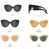 Sunglasses DYTYMJ High Quality Cat Eye Women Oversized Sun Glasses For Eyewear Mirror Lentes De Sol Mujer