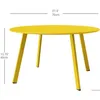 Garden Sets Round Coffee Table Patio Side Yellow Drop Delivery Home Furniture Outdoor Dhj6N