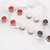 Brooches Pins 12pcs Safe Hijab Brooch Strong Metal Plating Magnetic Flower Clip Luxury Accessory No Hole Magnet BroochesPins