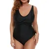 Damen Bademode Sexy Plus Size Push Up Einteiliger Großer Badeanzug Geschlossener Damen Schwimmkörper Badeanzug Damen Strand Schwimmbecken Badende