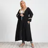 Vêtements ethniques Ramadan Eid Abaya Broderie Robe Kimono Cardigan Mujer Caftan Hijab Musulman Jilbab Caftan Turc Islam Tissu