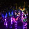 Garden Solar Lights Outdoor - 3 Pack Solar Stake Light Multi-Color Changing LED Garden Lights, Decorative Lights, Solar Powered