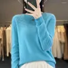 Kadın Sweaters Sonbahar ve Kış Çizgisi Hazır Giysi Kaşmir Kazak Yuvarlak Boyun Külot Moda gevşek