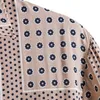 Magliette da uomo Uomo Primavera Estate Colletto con risvolto Top a righe casual Camicia a maniche corte con bottoni stampata alla moda