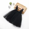 Abiti da ragazza 12M-4T 2023 Summer Cute senza maniche con cinturino in tulle Baby Dress First Birthday Party Princess Toddler Clothes