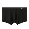 Onderbroek Man Ardennen Pouch Boxer Briefs Zijdeachtig Ondergoed Ademend Slipje Trunks Mannelijke Zomer Zachte Lingerie Elastisch