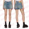 Damen Denim Shorts Klassische Designer Shorts mit hoher Taille Sommer Atmungsaktive Lässige Kurze Jeans