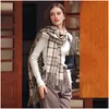 Foulards Mode Long Châle Hiver / Automne Chaud Foulards À Carreaux Grande Couverture Wrap Drop Livraison Accessoires De Mode Chapeaux, Foulards Gants Sc Dhbla